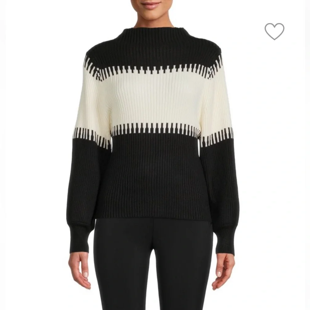 New Ribbed Colorblock Sweater